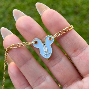 Lucky Duck Choker Blue